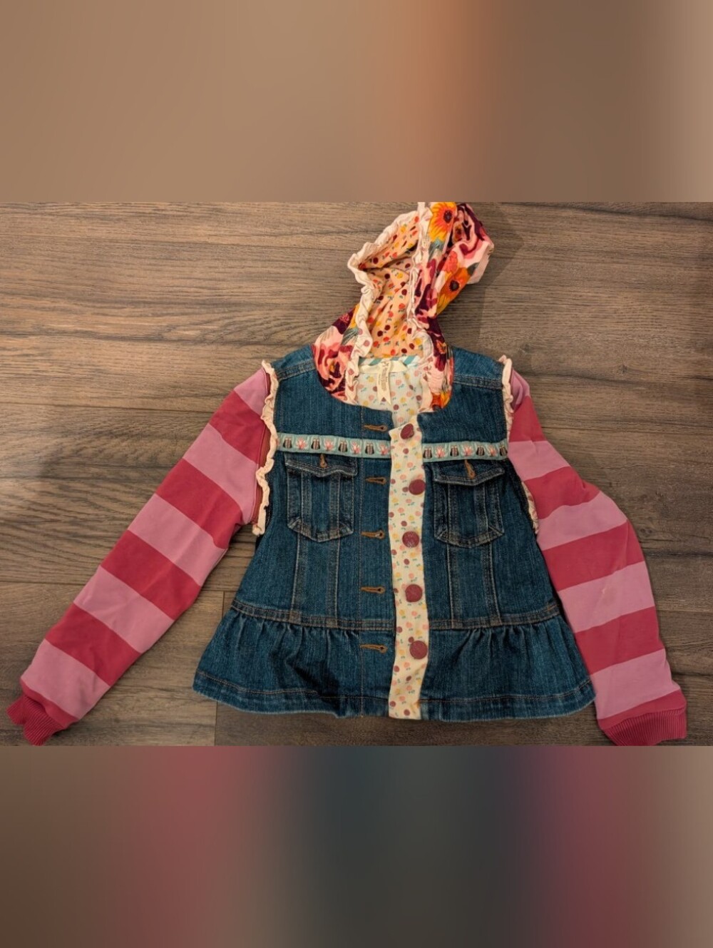 3/$30 💜 Matilda Jane "Once Upon A Time" jacket with removable sleeves Size 6